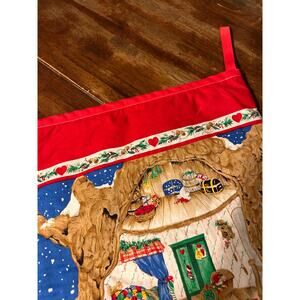 Vintage Handcrafted XL Christmas Stocking